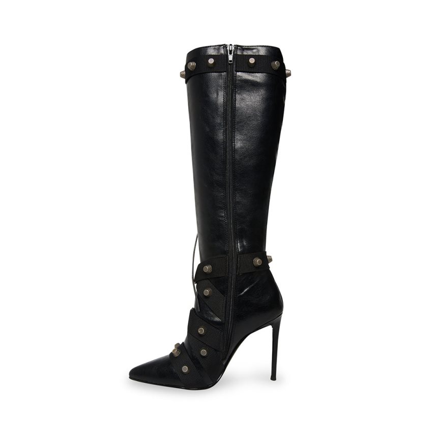 Black Steve Madden Fink Women's High Boots | PH 6795SDP